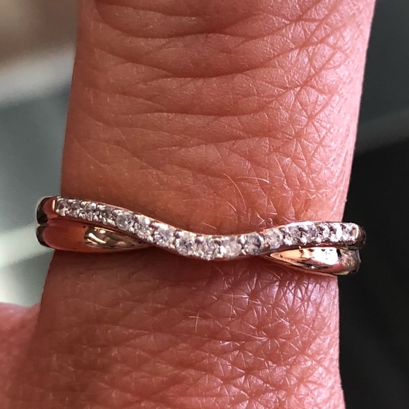 14k Rose Gold Diamond Wedding Set Jared 3/4ct - Picture 4 of 8